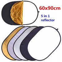  5 in 1 Multi Disc Photography Studio Photo Oval Collapsible Light Reflector