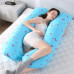  Pregnancy Pillow Side Sleeper Pregnant Women Bedding Full Body U Shape Pillow Case (Pillow Core Not Included)